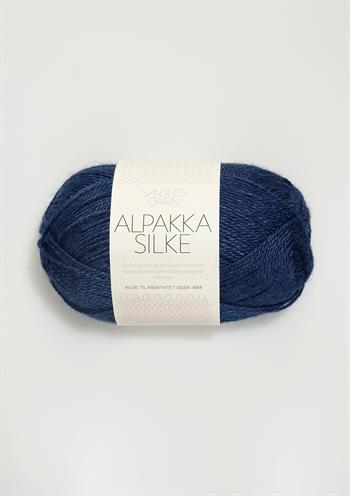 Alpakka silke, Inkblå
